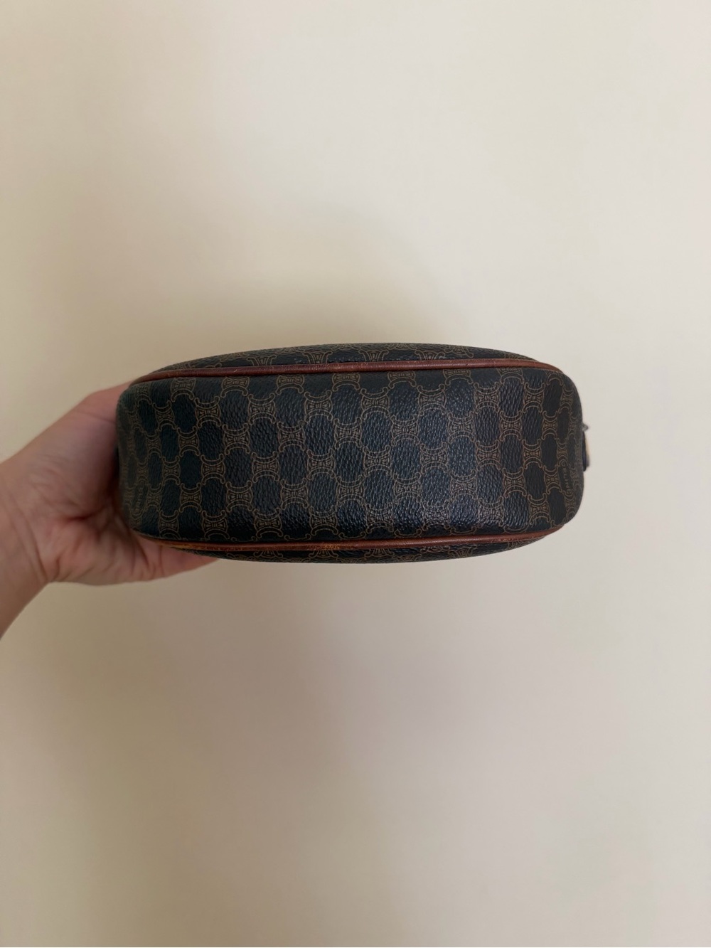 Vintage Celine mini micro bag brown macadam crossbody no strap - as is - Picture 5 of 7